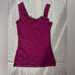 Hanky Panky Lace Camisole - Deep Pink